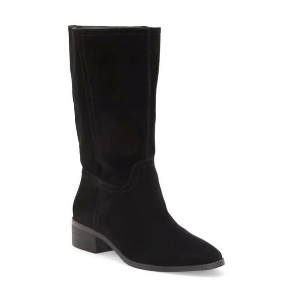 [Lucky Brand] Classic Black Pointed Toe Boots - Picture 2 of 5